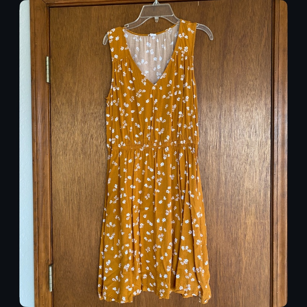 Floral Mustard Dress